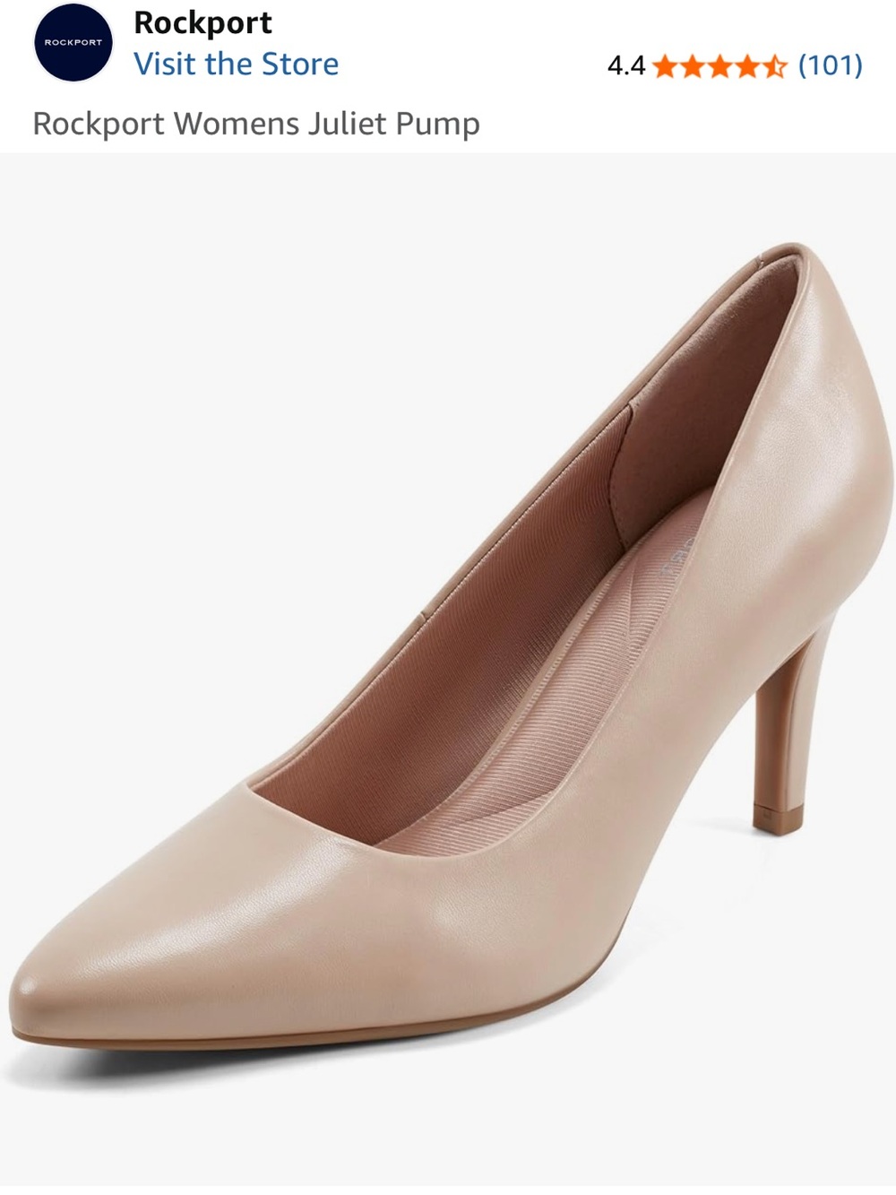 Rockport Womens Juliet Pump - Beige